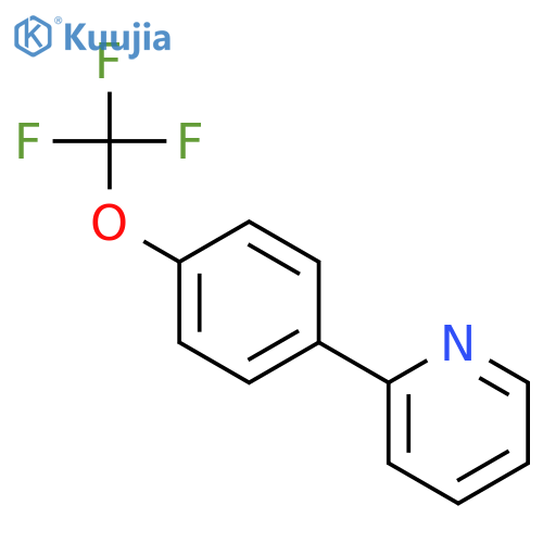 Pyridine, 2-[4-(trifluoromethoxy)phenyl]- structure