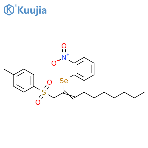 Benzene,1-[[1-[[(4-methylphenyl)sulfonyl]methyl]-1-nonenyl]seleno]-2-nitro- structure