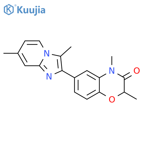 2H-1,4-Benzoxazin-3(4H)-one,6-(3,7-dimethylimidazo[1,2-a]pyridin-2-yl)-2,4-dimethyl- structure