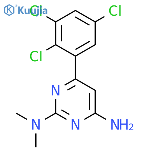 2,4-Pyrimidinediamine, N2,N2-dimethyl-6-(2,3,5-trichlorophenyl)- structure