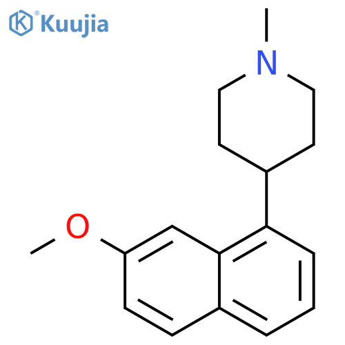 Piperidine, 4-(7-methoxy-1-naphthalenyl)-1-methyl- structure