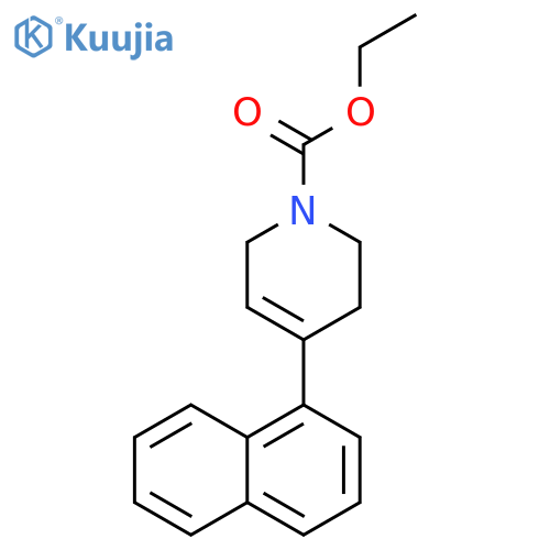 1(2H)-Pyridinecarboxylic acid, 3,6-dihydro-4-(1-naphthalenyl)-, ethylester structure