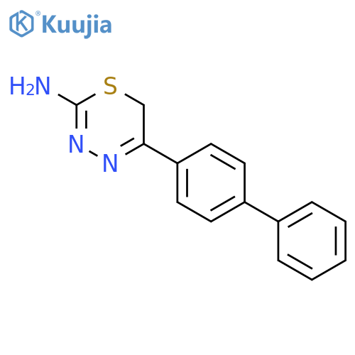 6H-1,3,4-Thiadiazin-2-amine, 5-[1,1'-biphenyl]-4-yl- structure
