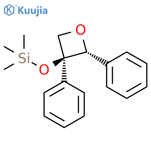Silane, [(2,3-diphenyl-3-oxetanyl)oxy]trimethyl-, trans- structure