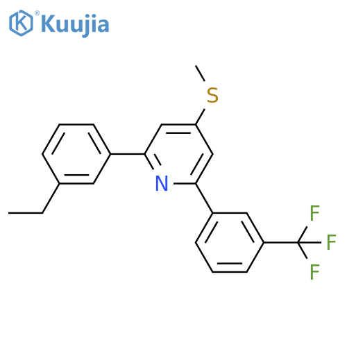 Pyridine, 2-(3-ethylphenyl)-4-(methylthio)-6-[3-(trifluoromethyl)phenyl]- structure