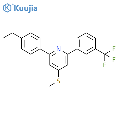 Pyridine, 2-(4-ethylphenyl)-4-(methylthio)-6-[3-(trifluoromethyl)phenyl]- structure