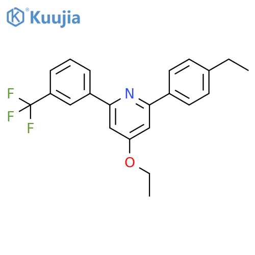 Pyridine, 4-ethoxy-2-(4-ethylphenyl)-6-[3-(trifluoromethyl)phenyl]- structure