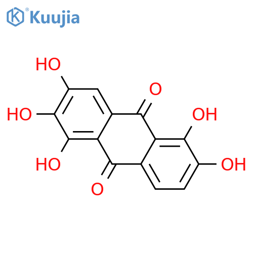 1,2,3,5,6-Pentahydroxyanthraquinone structure