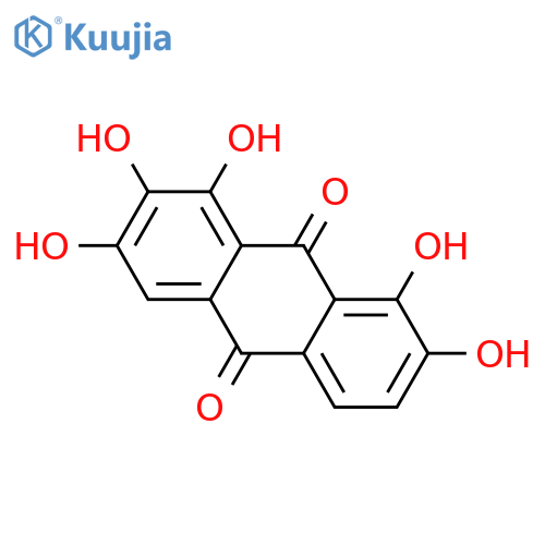 1,2,3,7,8-Pentahydroxyanthraquinone structure