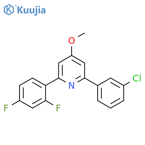 Pyridine, 2-(3-chlorophenyl)-6-(2,4-difluorophenyl)-4-methoxy- structure