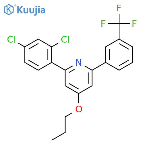 Pyridine, 2-(2,4-dichlorophenyl)-4-propoxy-6-[3-(trifluoromethyl)phenyl]- structure