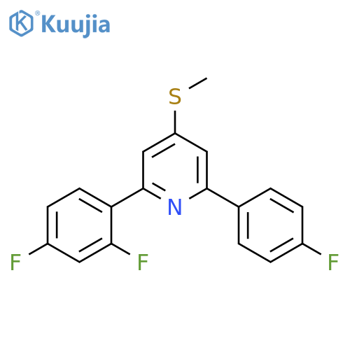 Pyridine, 2-(2,4-difluorophenyl)-6-(4-fluorophenyl)-4-(methylthio)- structure