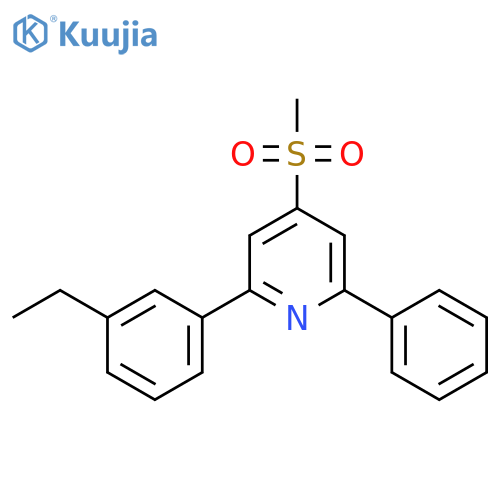 Pyridine, 2-(3-ethylphenyl)-4-(methylsulfonyl)-6-phenyl- structure