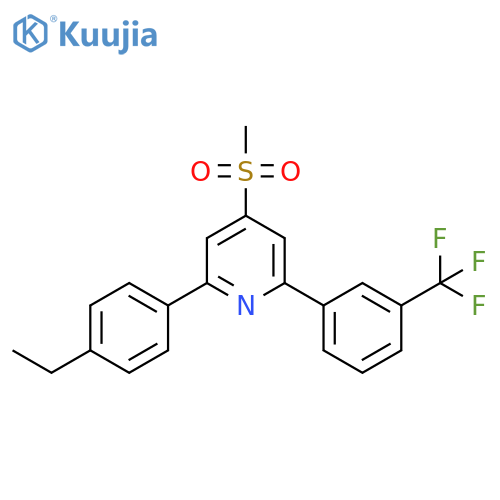 Pyridine,2-(4-ethylphenyl)-4-(methylsulfonyl)-6-[3-(trifluoromethyl)phenyl]- structure