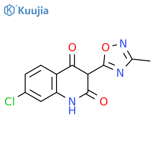 2,4(1H,3H)-Quinolinedione, 7-chloro-3-(3-methyl-1,2,4-oxadiazol-5-yl)- structure
