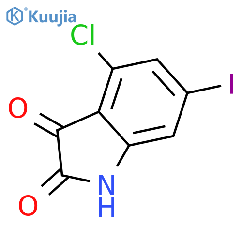 1H-Indole-2,3-dione, 4-chloro-6-iodo- structure