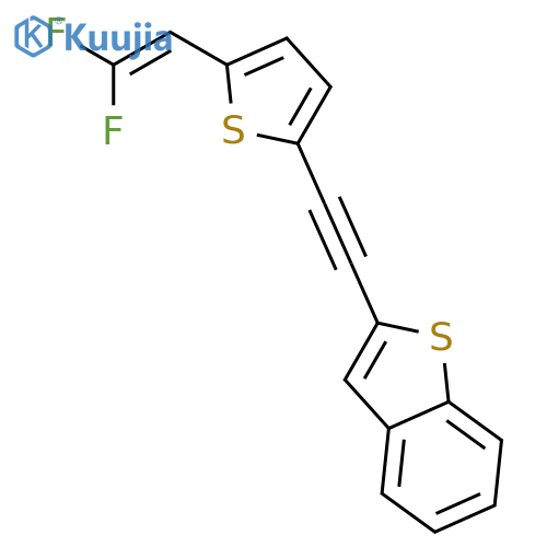 Benzo[b]thiophene, 2-[[5-(2,2-difluoroethenyl)-2-thienyl]ethynyl]- structure