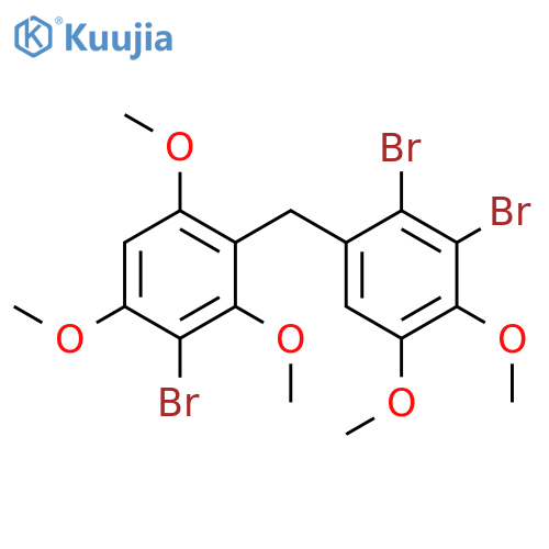 Benzene, 2-bromo-4-[(2,3-dibromo-4,5-dimethoxyphenyl)methyl]-1,3,5-trimethoxy- structure