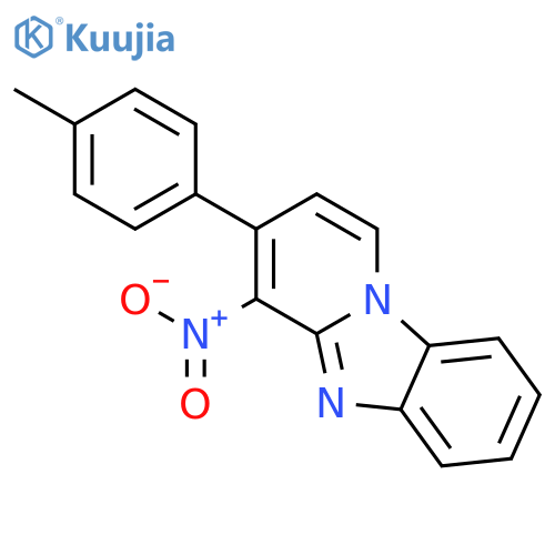 Pyrido[1,2-a]benzimidazole, 3-(4-methylphenyl)-4-nitro- structure