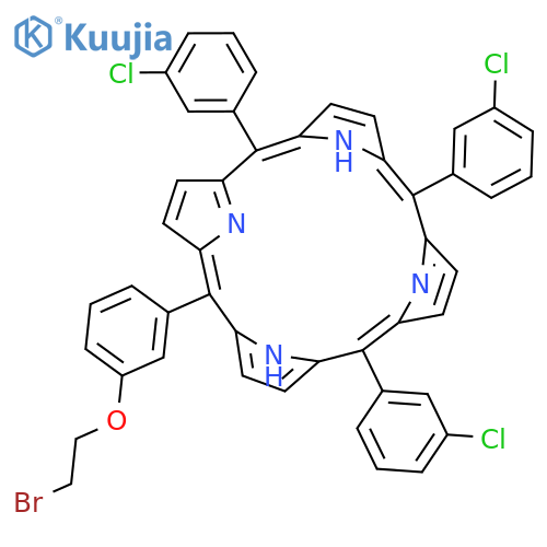 21H,23H-Porphine, 5-[3-(2-bromoethoxy)phenyl]-10,15,20-tris(3-chlorophenyl)- structure
