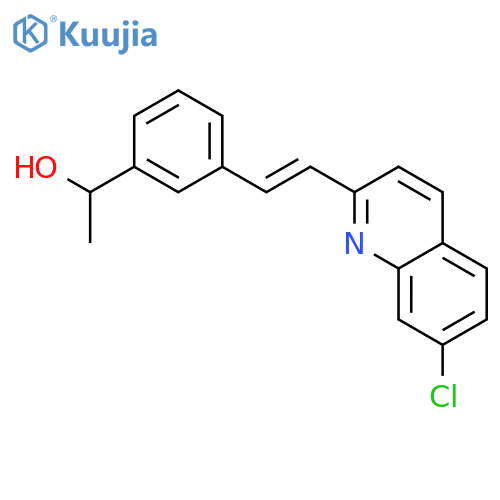 1-[3-[(e)-2-(7-chloroquinolin-2-yl)ethenyl]phenyl]ethanol structure