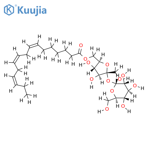 6-O-[(7Z,10Z,13Z)-hexadeca-7,10,13-trienoyl]-beta-D-fructofuranosyl-(2->1)-alpha-D-glucopyranoside structure