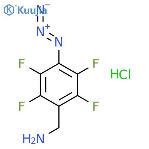 Benzenemethanamine,4-azido-2,3,5,6-tetrafluoro-, hydrochloride (1:1) structure