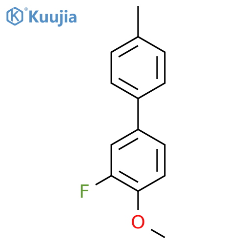 2-fluoro-1-methoxy-4-(4-methylphenyl)benzene structure