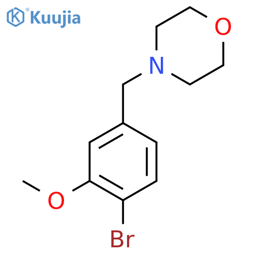 4-(4-Bromo-3-methoxybenzyl)morpholine structure