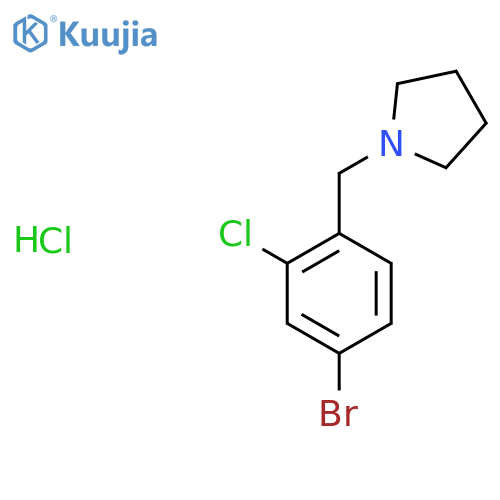 1-(4-Bromo-2-chlorobenzyl)pyrrolidine hydrochloride structure