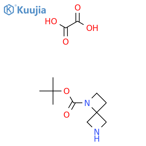 tert-butyl 1,6-diazaspiro[3.3]heptane-1-carboxylate;oxalic acid structure