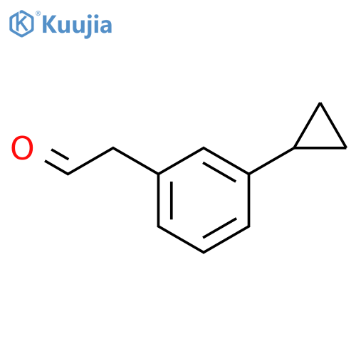 2-(3-cyclopropylphenyl)acetaldehyde structure