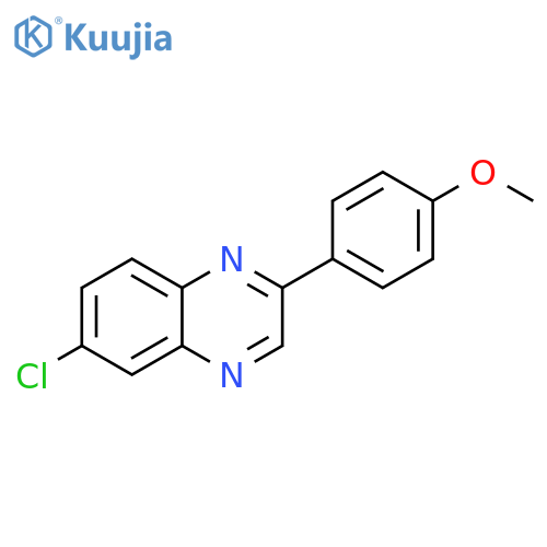 Quinoxaline, 6-chloro-2-(4-methoxyphenyl)- structure