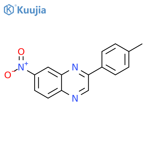 Quinoxaline, 2-(4-methylphenyl)-7-nitro- structure