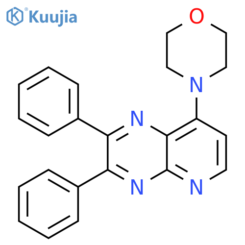 Pyrido[2,3-b]pyrazine, 8-(4-morpholinyl)-2,3-diphenyl- structure