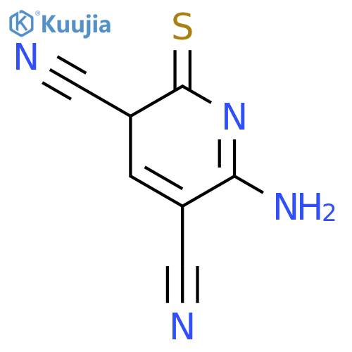 2-aMino-6-Mercaptopyridine-3,5-dicarbonitrile structure