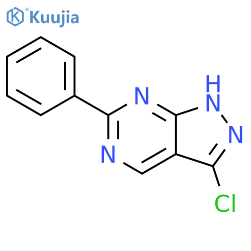 1H-Pyrazolo[3,4-d]pyrimidine, 3-chloro-6-phenyl- structure