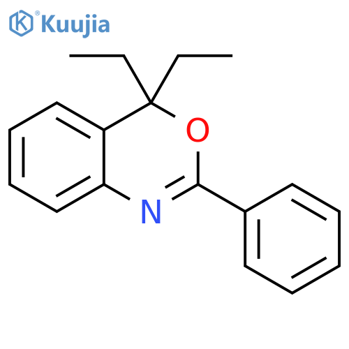 4H-3,1-Benzoxazine, 4,4-diethyl-2-phenyl- structure