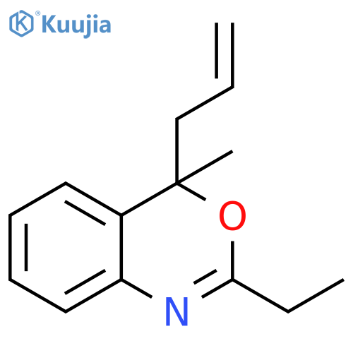 4H-3,1-Benzoxazine, 2-ethyl-4-methyl-4-(2-propenyl)- structure