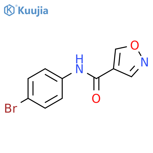 4-Isoxazolecarboxamide, N-(4-bromophenyl)- structure