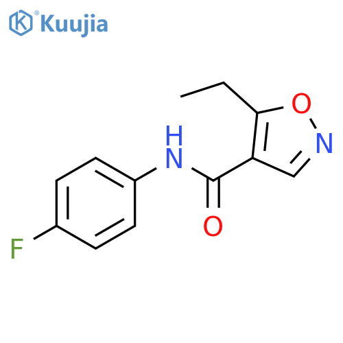 4-Isoxazolecarboxamide, 5-ethyl-N-(4-fluorophenyl)- structure