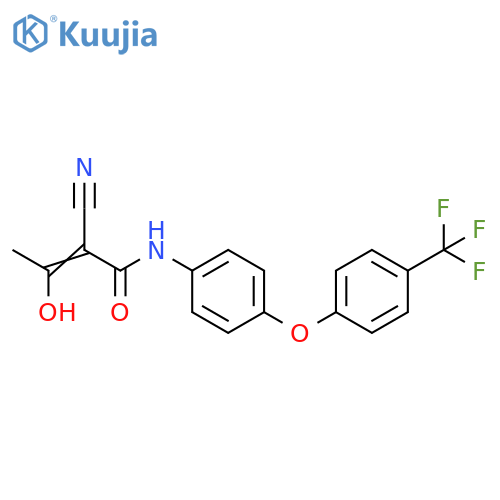 2-Butenamide,2-cyano-3-hydroxy-N-[4-[4-(trifluoromethyl)phenoxy]phenyl]- structure