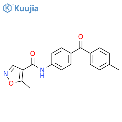 4-Isoxazolecarboxamide, 5-methyl-N-[4-(4-methylbenzoyl)phenyl]- structure