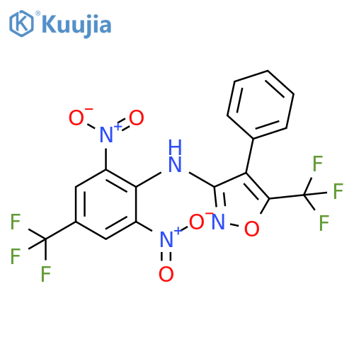 3-Isoxazolamine,N-[2,6-dinitro-4-(trifluoromethyl)phenyl]-4-phenyl-5-(trifluoromethyl)- structure