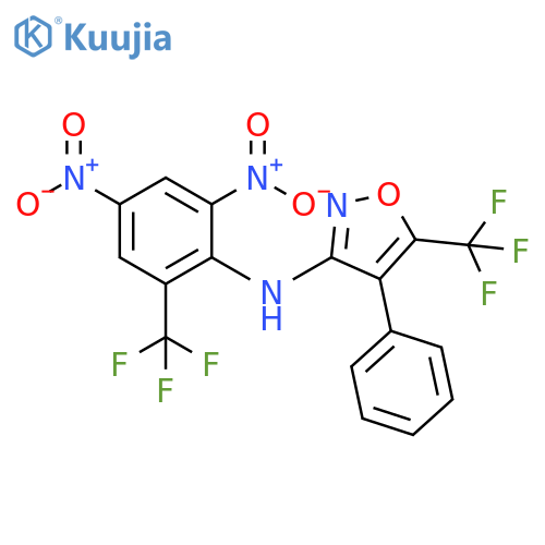 3-Isoxazolamine,N-[2,4-dinitro-6-(trifluoromethyl)phenyl]-4-phenyl-5-(trifluoromethyl)- structure