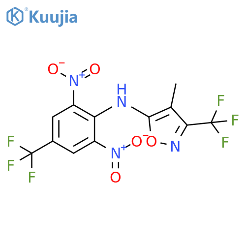 5-Isoxazolamine,N-[2,6-dinitro-4-(trifluoromethyl)phenyl]-4-methyl-3-(trifluoromethyl)- structure