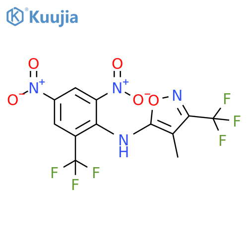 5-Isoxazolamine,N-[2,4-dinitro-6-(trifluoromethyl)phenyl]-4-methyl-3-(trifluoromethyl)- structure