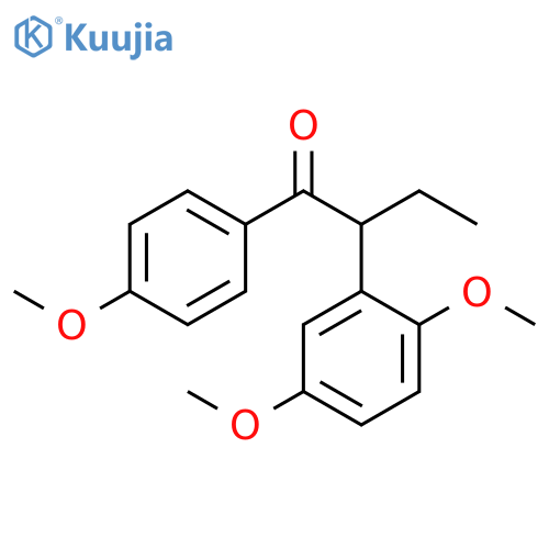 1-Butanone, 2-(2,5-dimethoxyphenyl)-1-(4-methoxyphenyl)- structure
