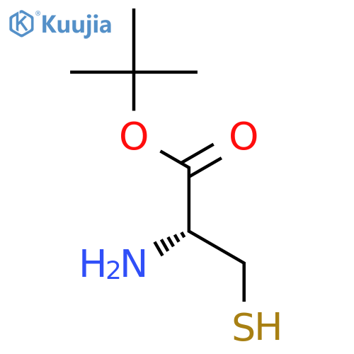 tert-butyl (2R)-2-amino-3-sulfanylpropanoate structure