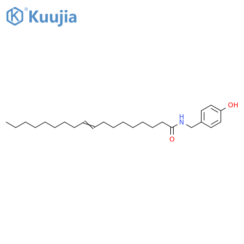 9-Octadecenamide, N-[(4-hydroxyphenyl)methyl]- structure